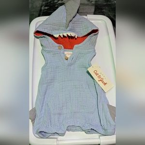 Baby Boys Shark Romper Cat & Jack Periwinkle Blue